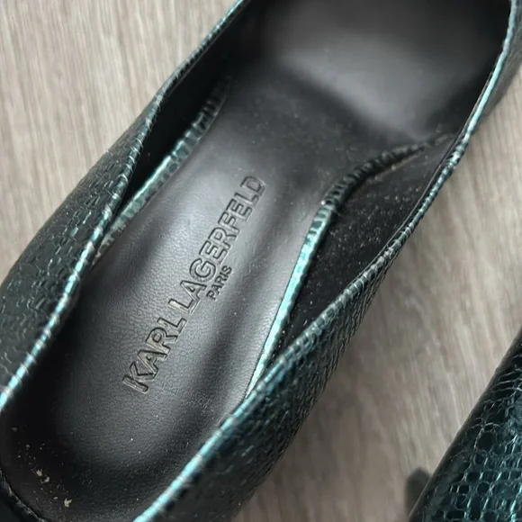 Karl Lagerfeld Paris Royale Pointed Toe pumps Sz 8.5 - Picture 8 of 11